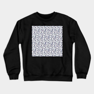 Spotted Blue and Back Modern Animal Pattern Design Crewneck Sweatshirt